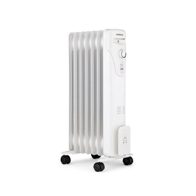 Radiateur Bain D'Huile 1500W 7 Éléments Warm Tech - Chauffage D'Appoint Portable Avec Thermostat
