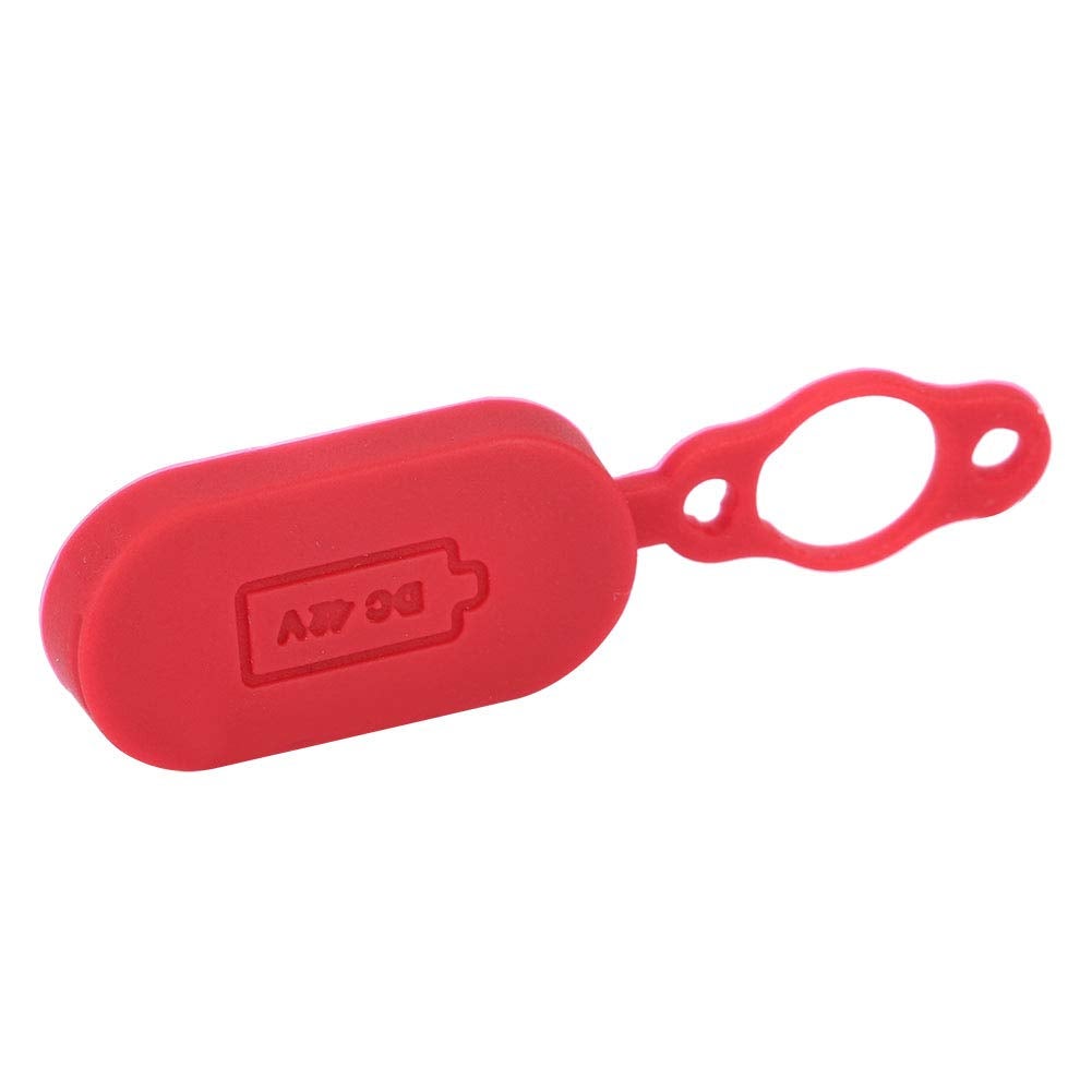 Tampa de porta de interface de carregamento à prova d'água para scooter elétrico tamanho compacto de vedação superior vermelho - 7