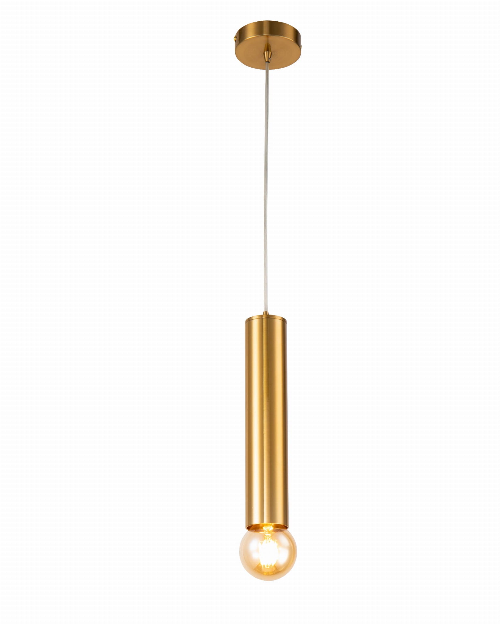 Lampa sufitowa wisząca Austin złota 1xE27x40W wym: 120 x 6 x 6 cm metal Candellux