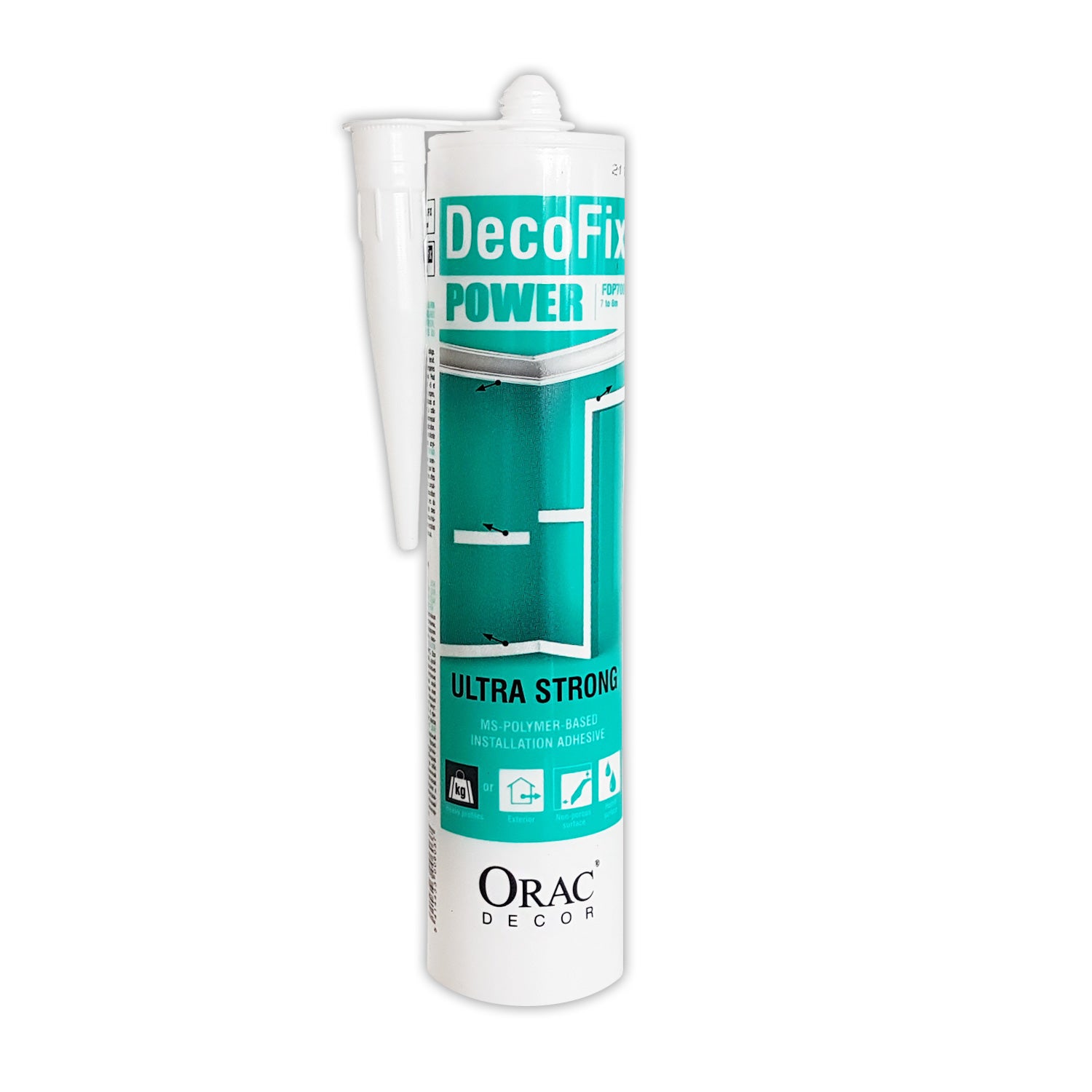 DecoFix Power Colle d'installation Cartouche 290 ml Orac Decor FDP700 ...