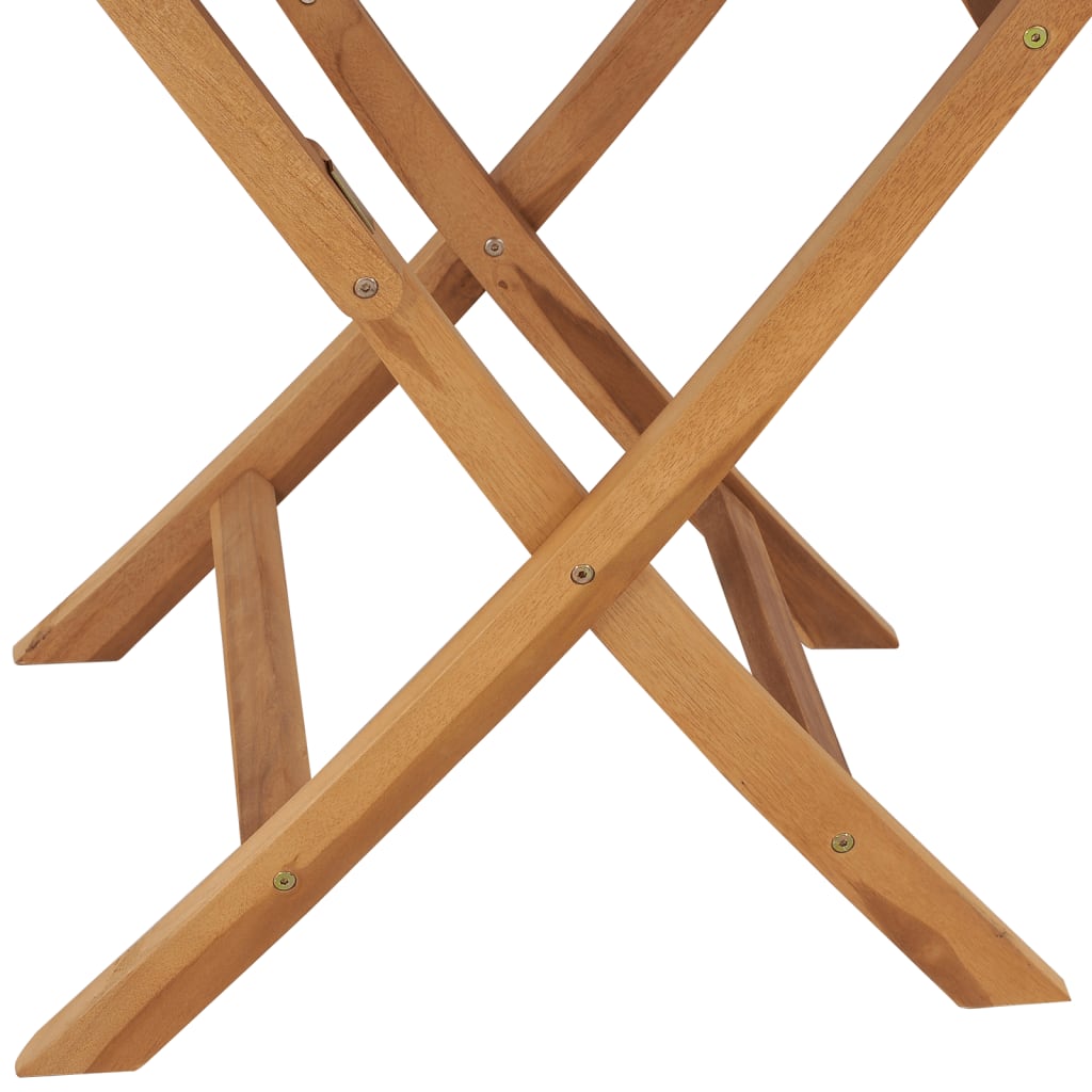 Table pliable de jardin 85x76 cm Bois de teck solide - 7