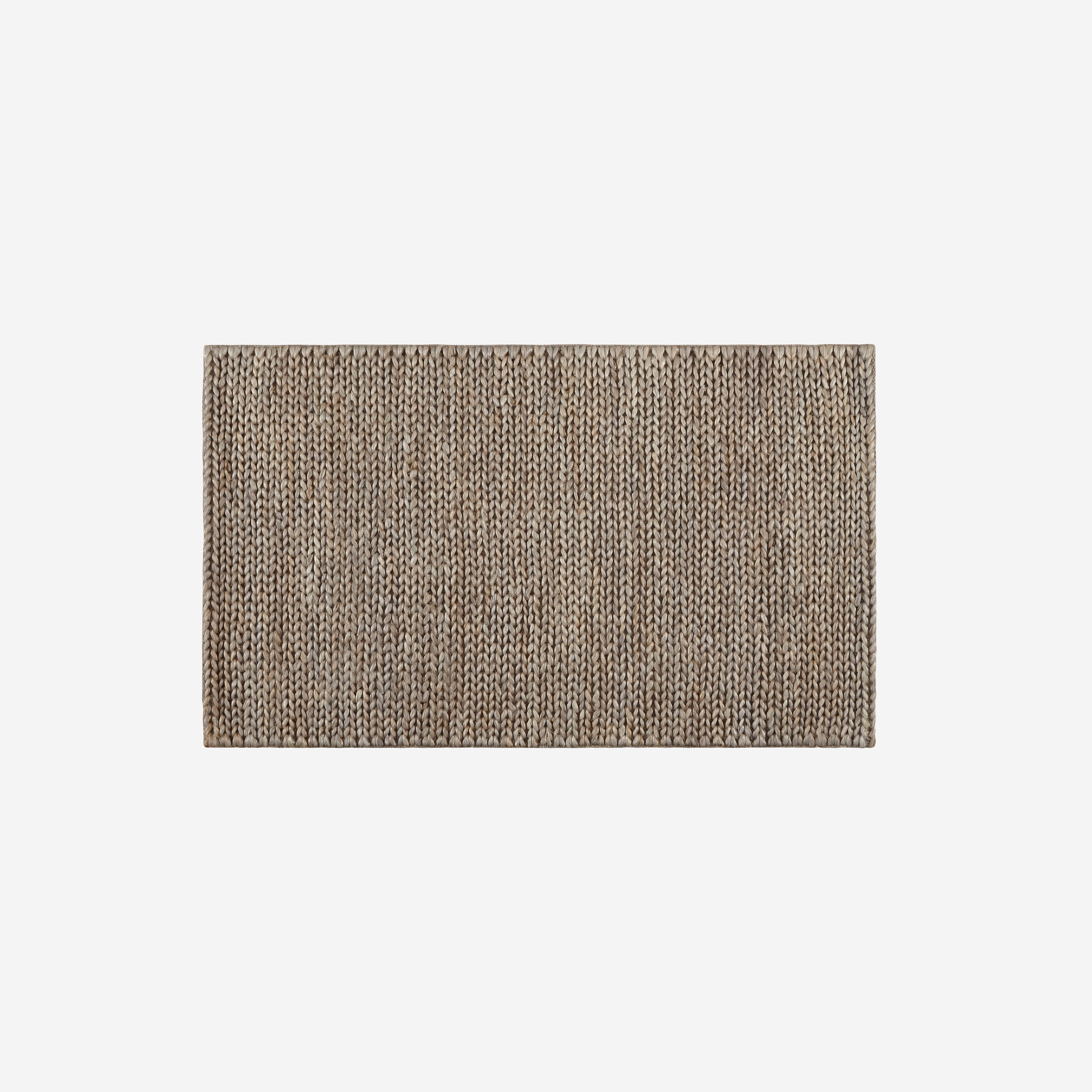 Prostokątny dywan z juty beżowy 60x90 cm ręcznie pleciony