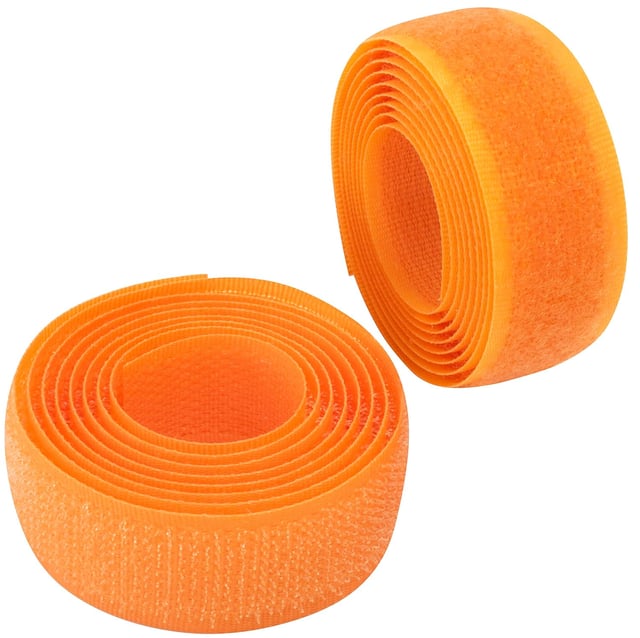 Bande/rouleau de scratch 20 mm 2 mètre auto-agrippant - organisateur/serre câbles - ruban sac vêtement attache sangle - en polyamide et polyester