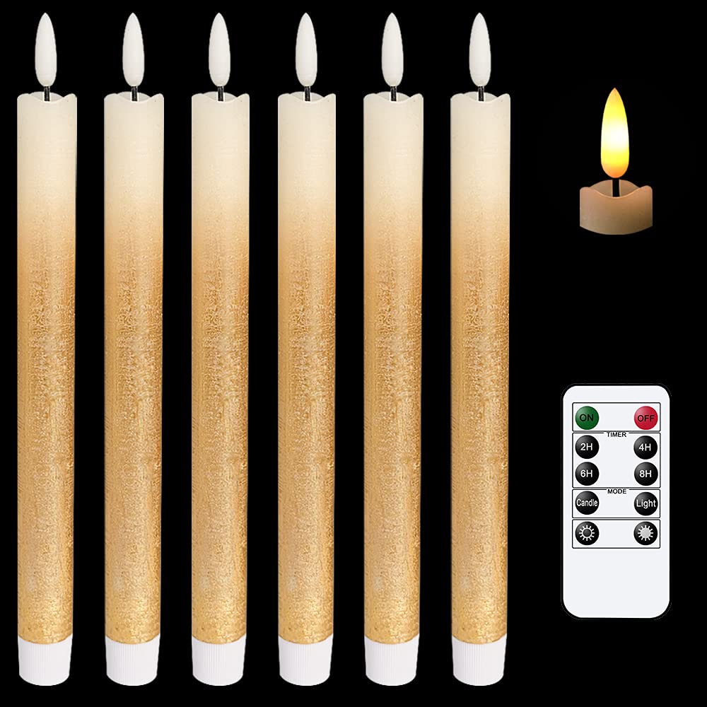 Set di 2 candele a LED SHINE, altezza 25 cm, diametro 2,1