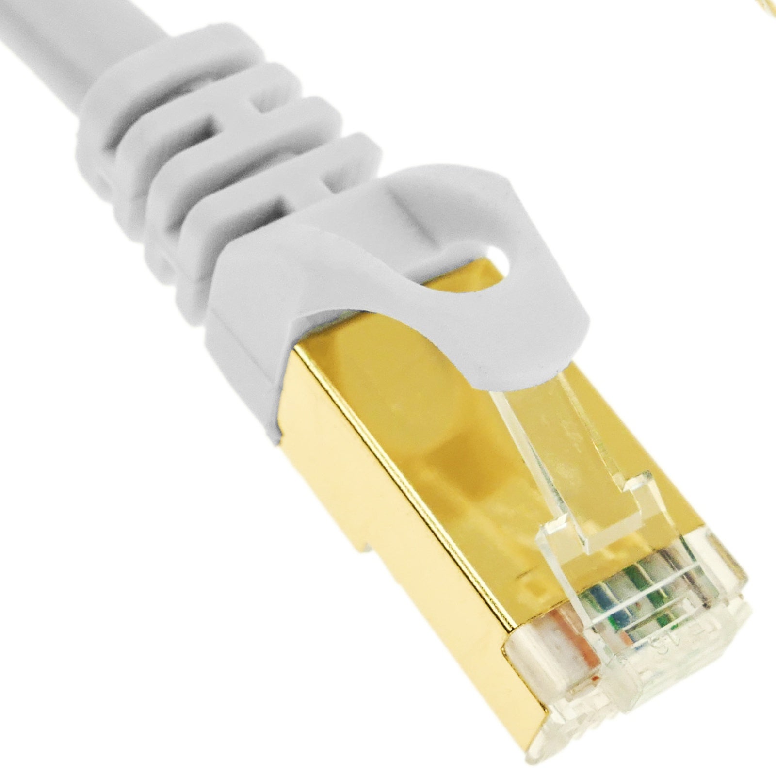 Câble réseau Ethernet type LAN SFTP RJ45 couleur blanche 2 m - 5