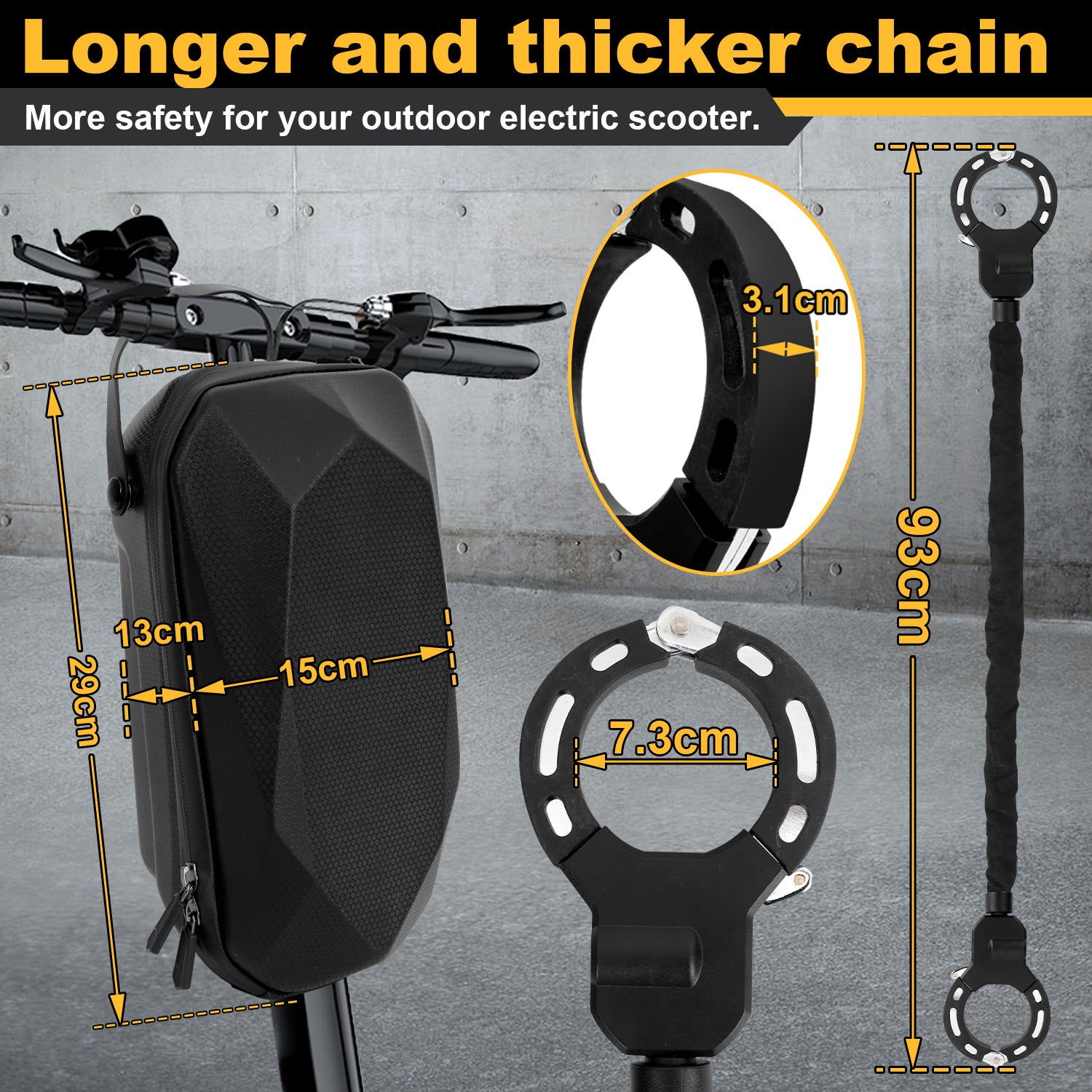 AARON® Candado Esposas Patinete Eléctrico || Ecosmart Riders - Ecosmart Riders
