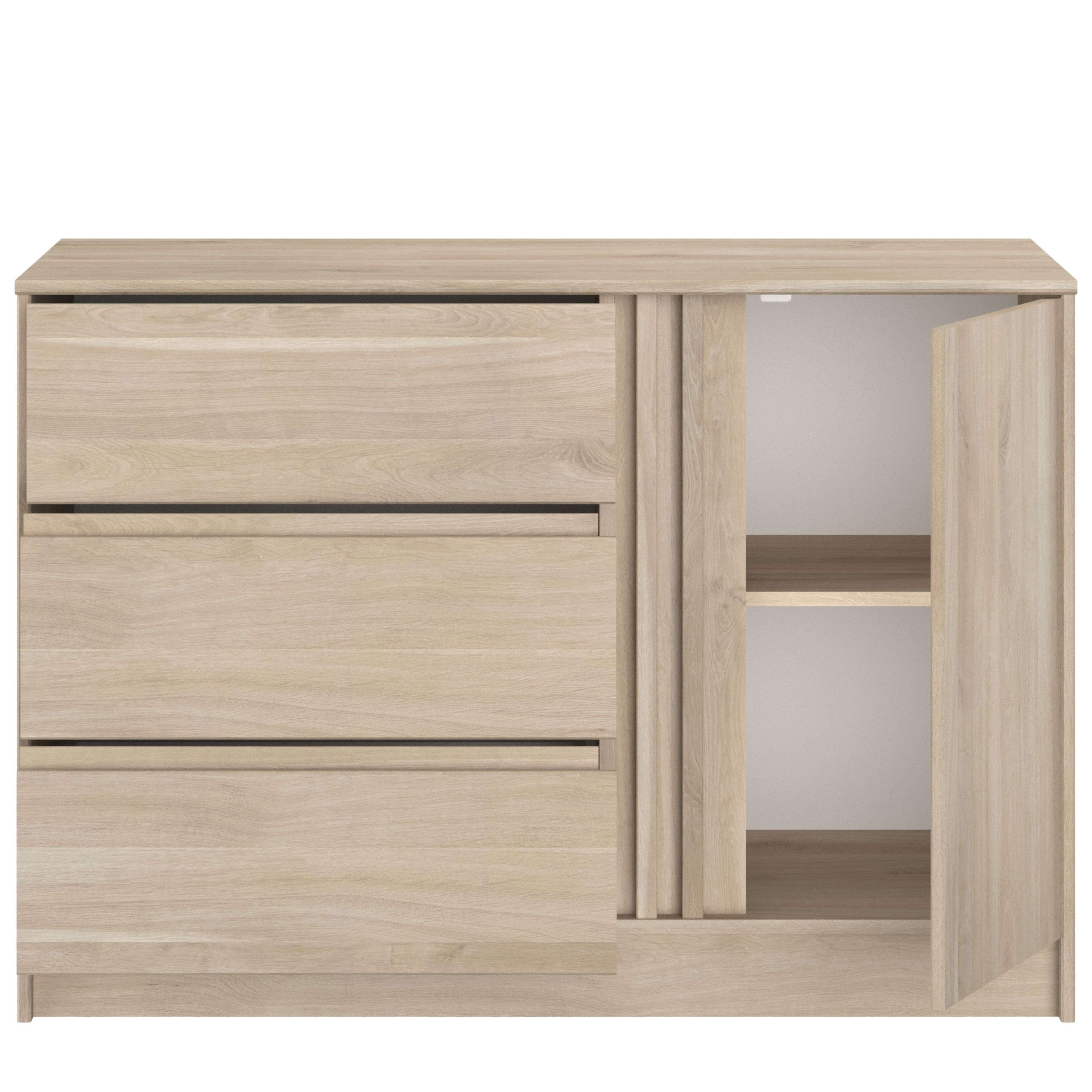 Commode 3 tiroirs 1 portes Palmyre-- - 3