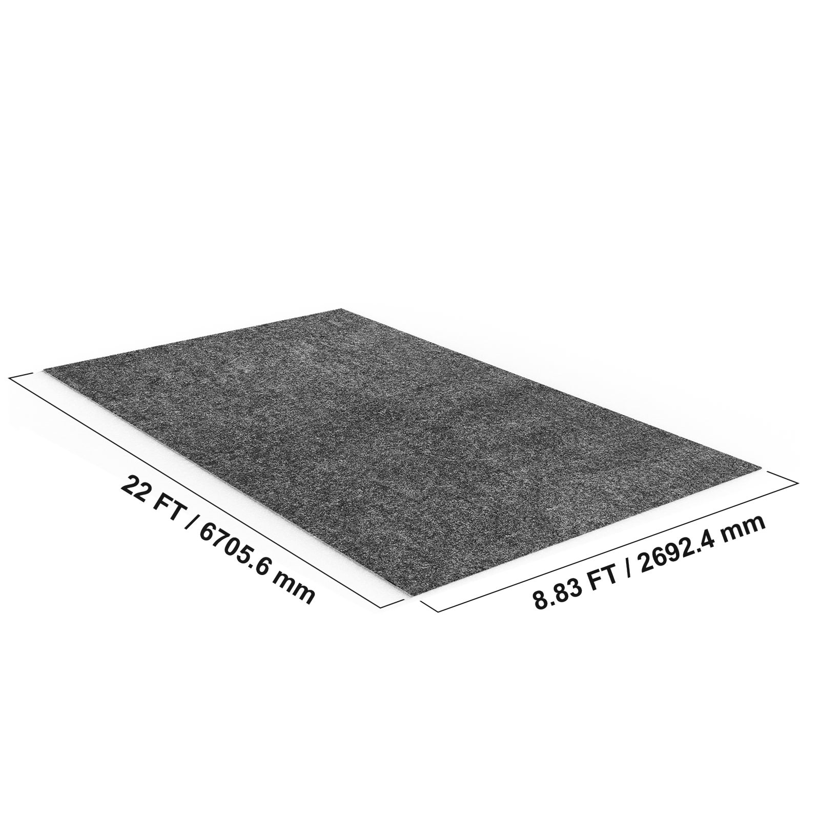 Tapis sol garage SucceBuy 2,68 x 6,7 m,imperméable,robuste,antidérapant,dos anti-fuite TPE,facile à nettoyer,découpable,protection huile - 2