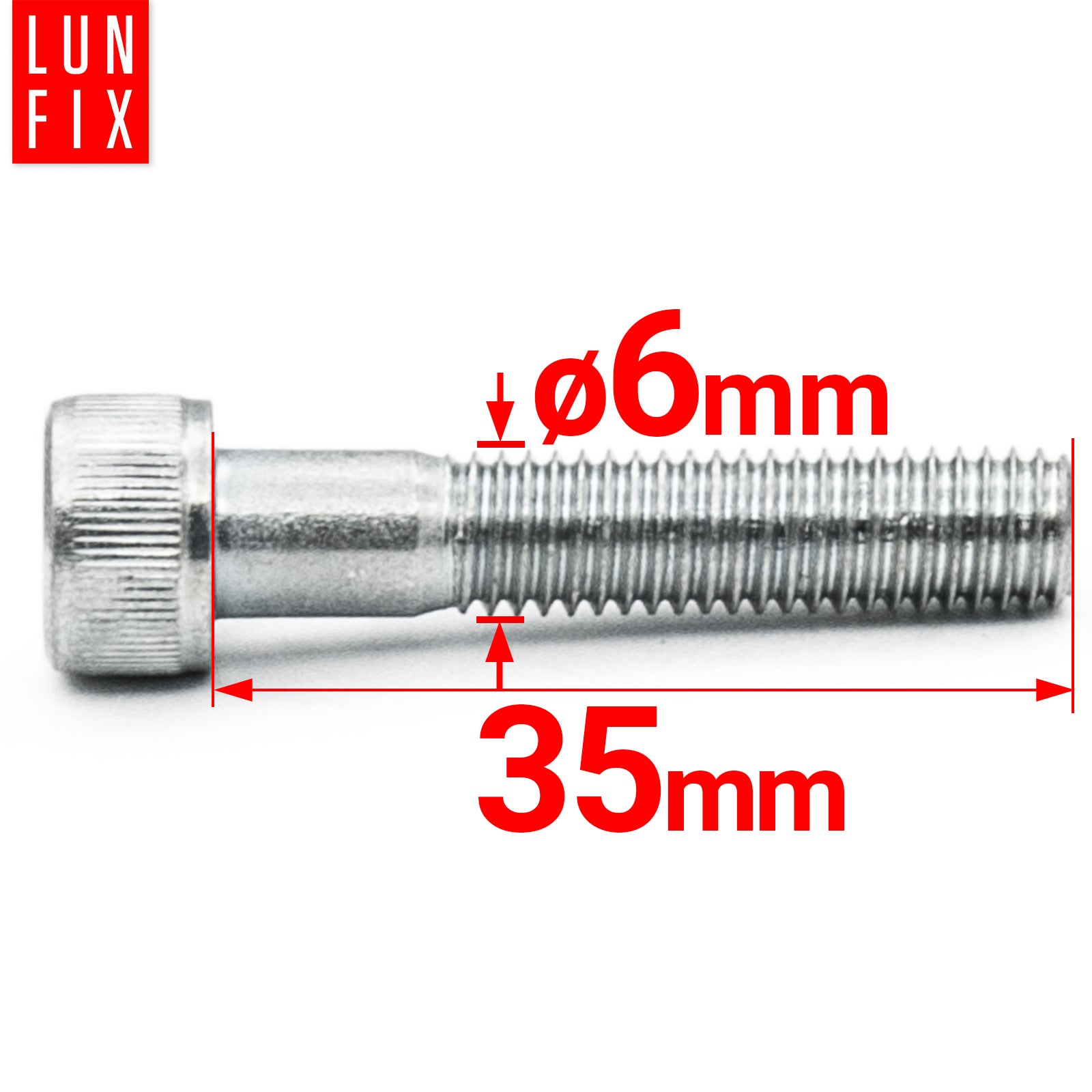 Śruba imbusowa DIN 912 M6 35 mm kl. 8.8 1kg