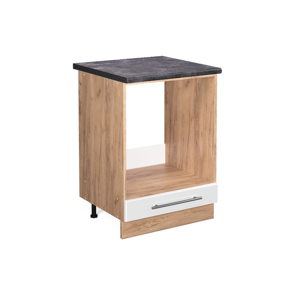 Vicco Szafka kuchenna Fame-Line, Biały wysoki połysk, 60 cm , BP Antracyt