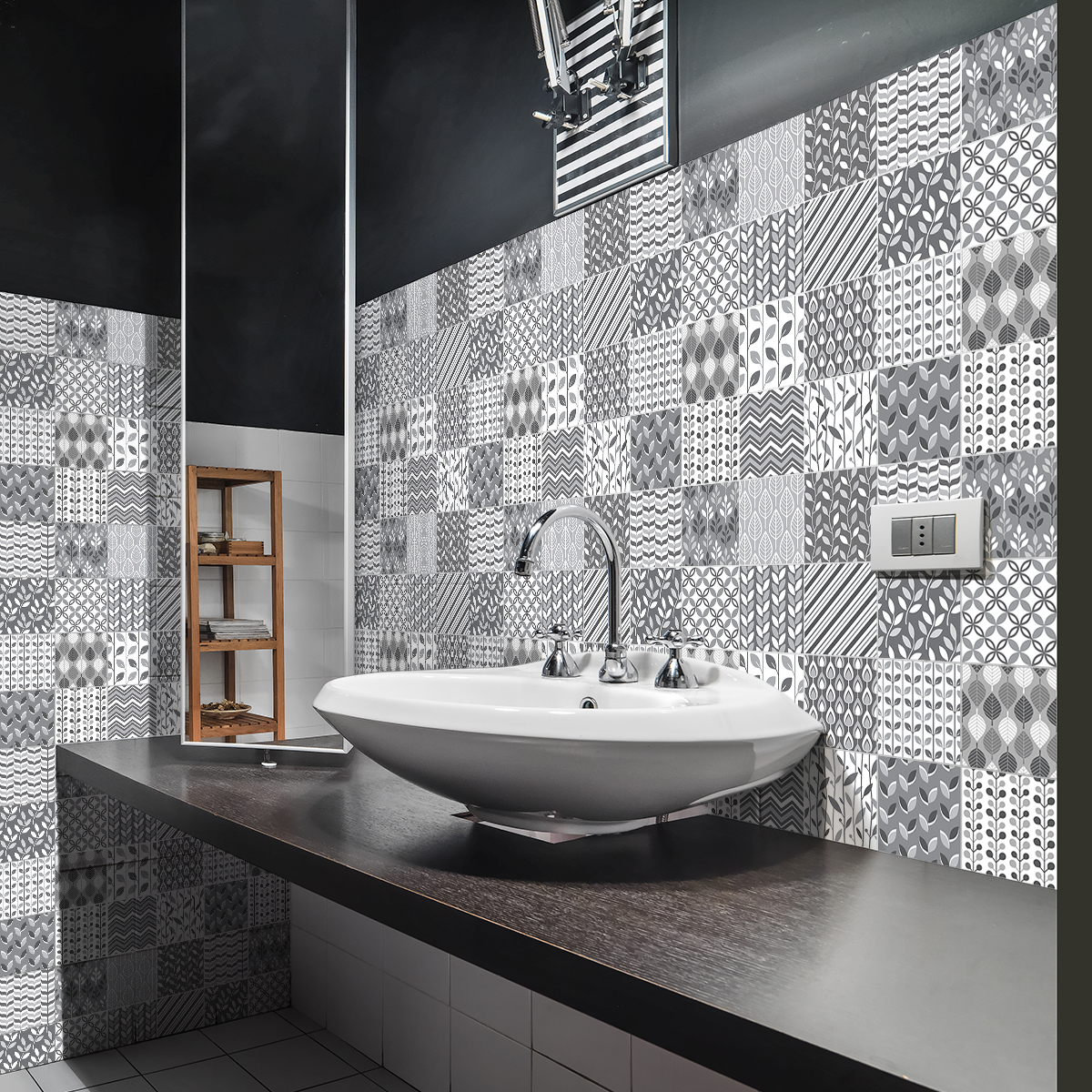 30 vinilo baldosas azulejos samanthina - adhesivo de pared - revestimiento sticker mural decorativo - 30stickers10x10cm