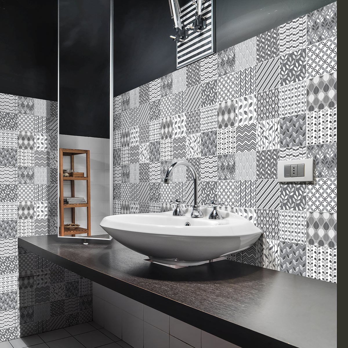 30 vinilo baldosas azulejos samanthina - adhesivo de pared - revestimiento sticker mural decorativo - 30stickers10x10cm