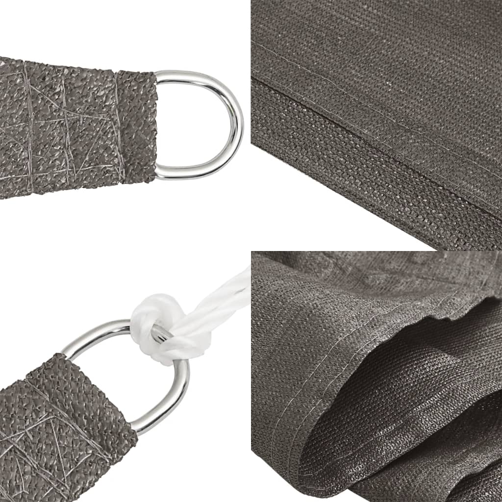 Vela Parasole 160 g/m² Antracite 3x3x4,2 m in HDPE vidaXL - 7