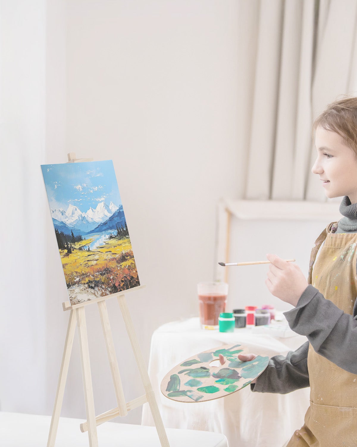 Toile Blanche Peinture,Lot de VEVOR 72,203x254 mm,Toile à Peindre pour Croquis,Peinture Acrylique et à l'Huile,pour Enfants et Professionnels - 8