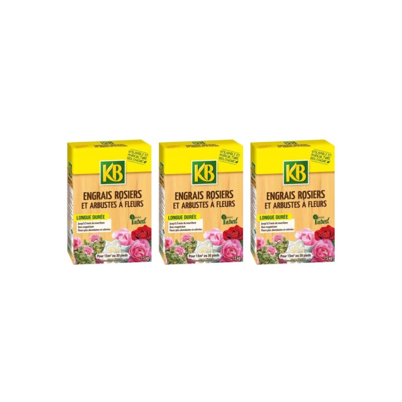 Engrais Rosiers & Arbustes à Fleurs JOHN & CO - 100% Vegan Naturel 1,6kg