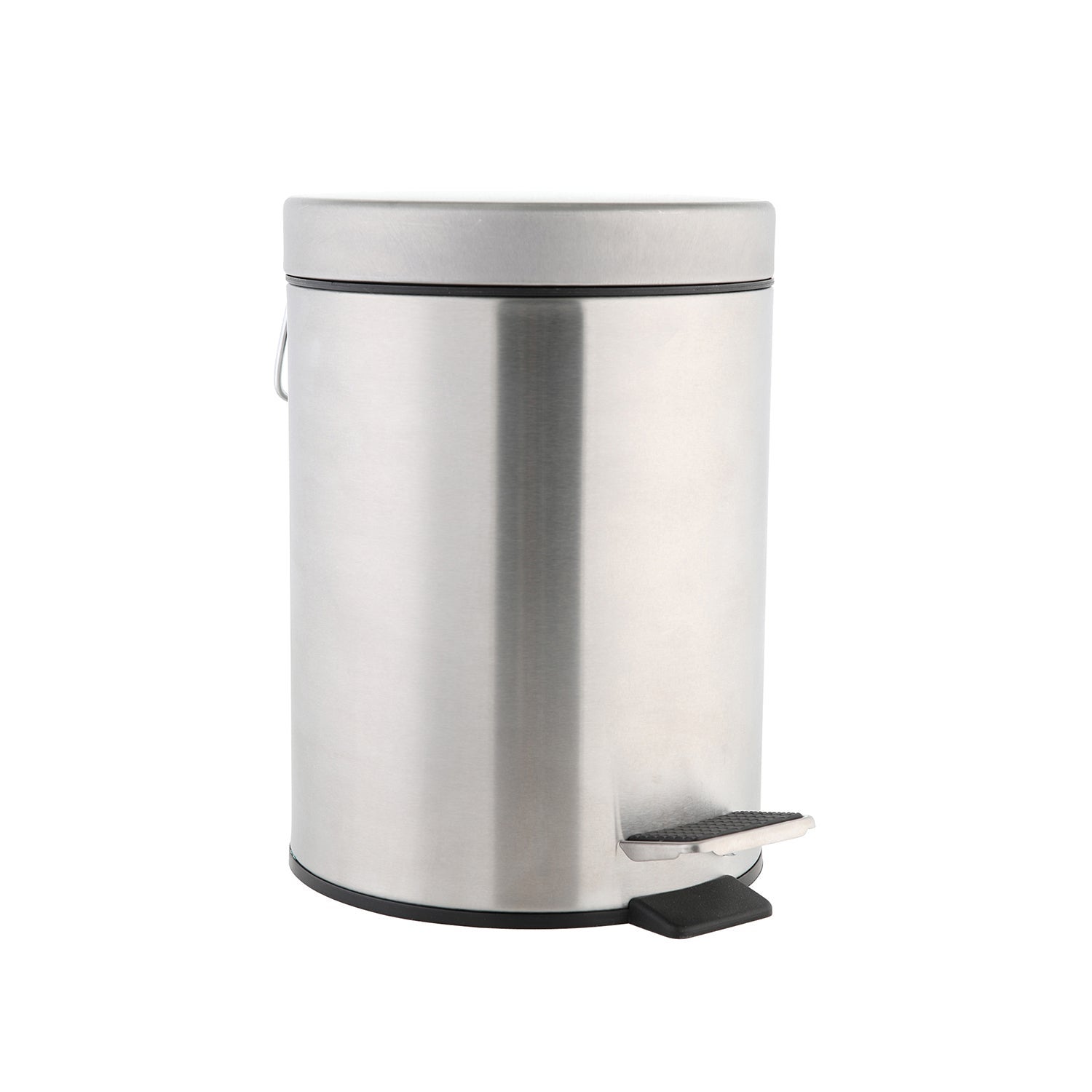 EKO Hudson Pattumiera In Acciaio Inox Opaco 75 Litri | Cestino Piede Con Vano Porta-sacchetti E Coperchio A Chiusura Rallentata | Antimpronta