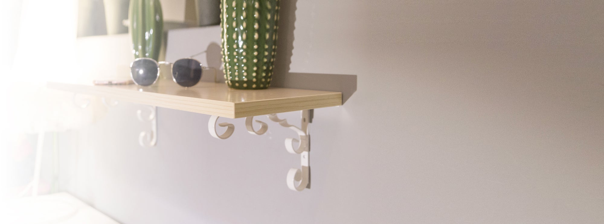REI | Suporte de Prateleira 1475 | 183 mm | 13x132x183 mm | Aço Branco | 25 kg - 2