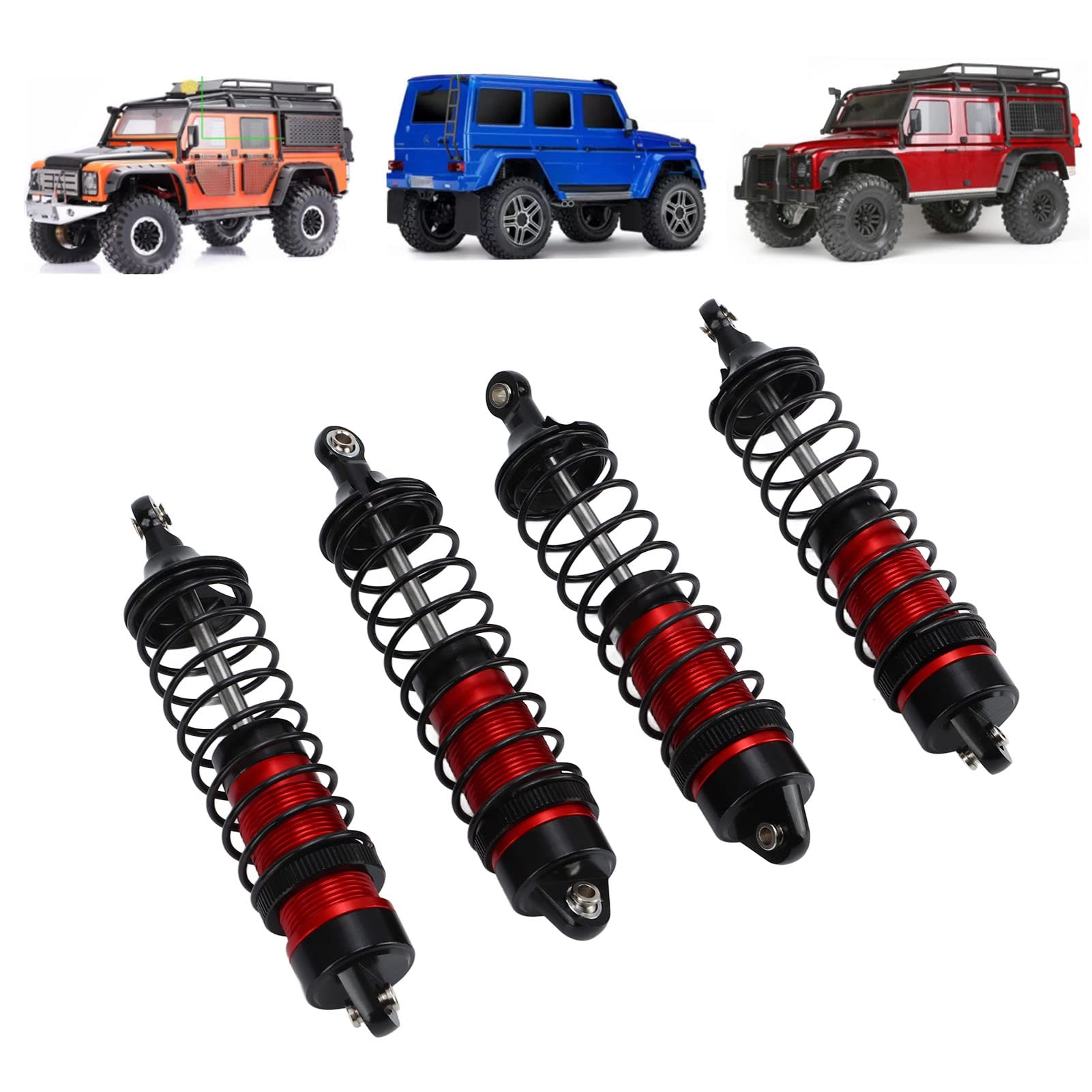 pezzi 115mm RC Ammortizzatore in lega di alluminio ad alta elasticità RC Auto Ammortizzatore per Arrma per Traxxas per Losi 1:10 RC Auto - 2