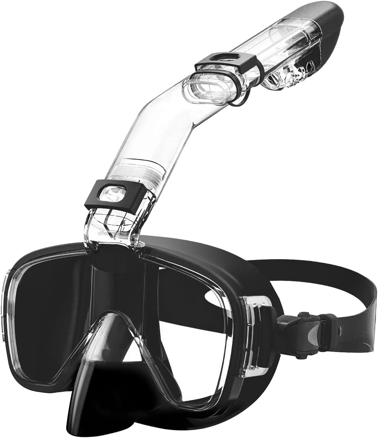 Dry Snorkel Kit Tempered Glass Swim and Dive Goggles Lunettes de ...