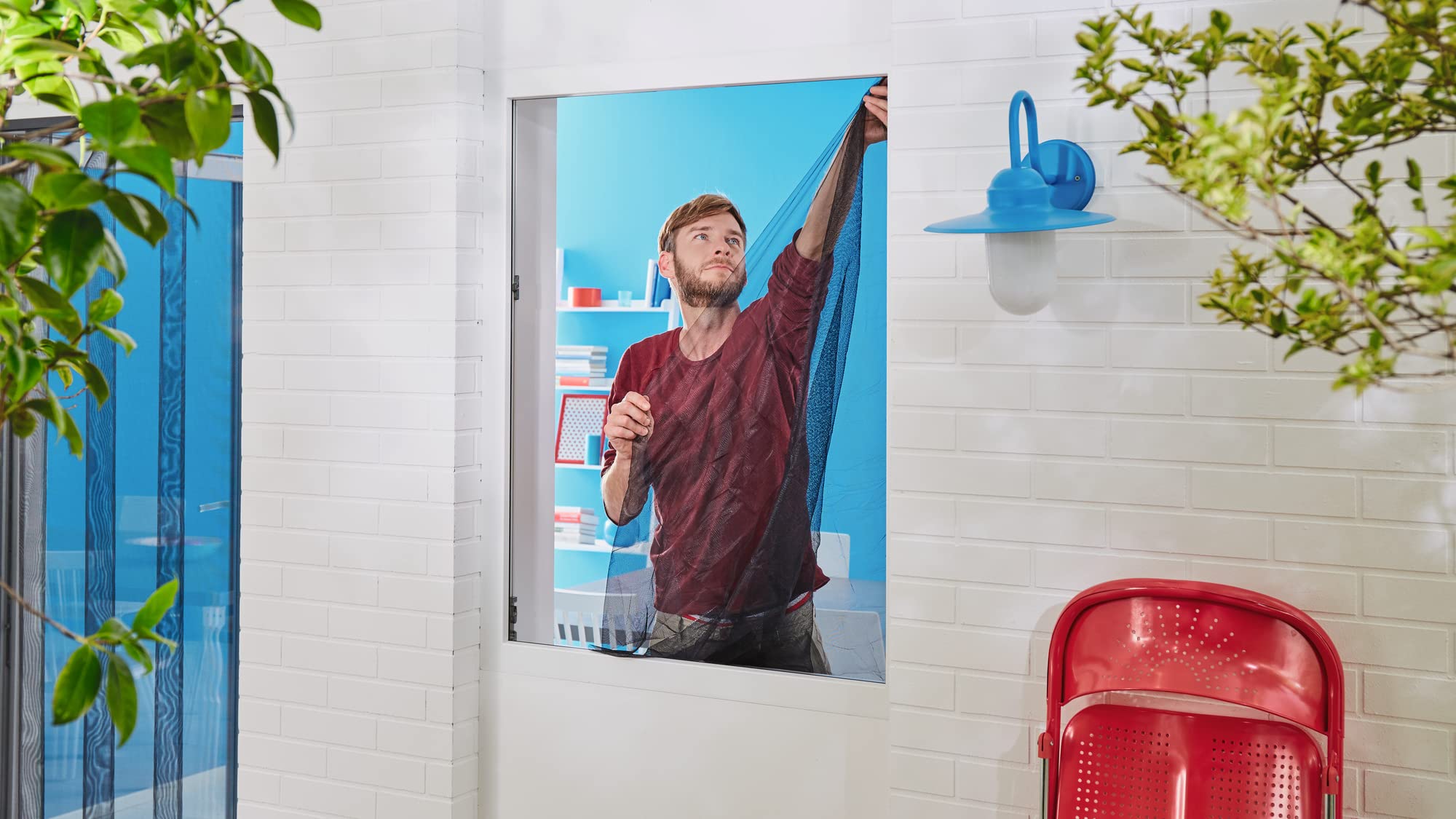 MOUSTIQUAIRE FENETRE 1.30MX1.50M BLANC TESA - 55672-00020-03 - 6