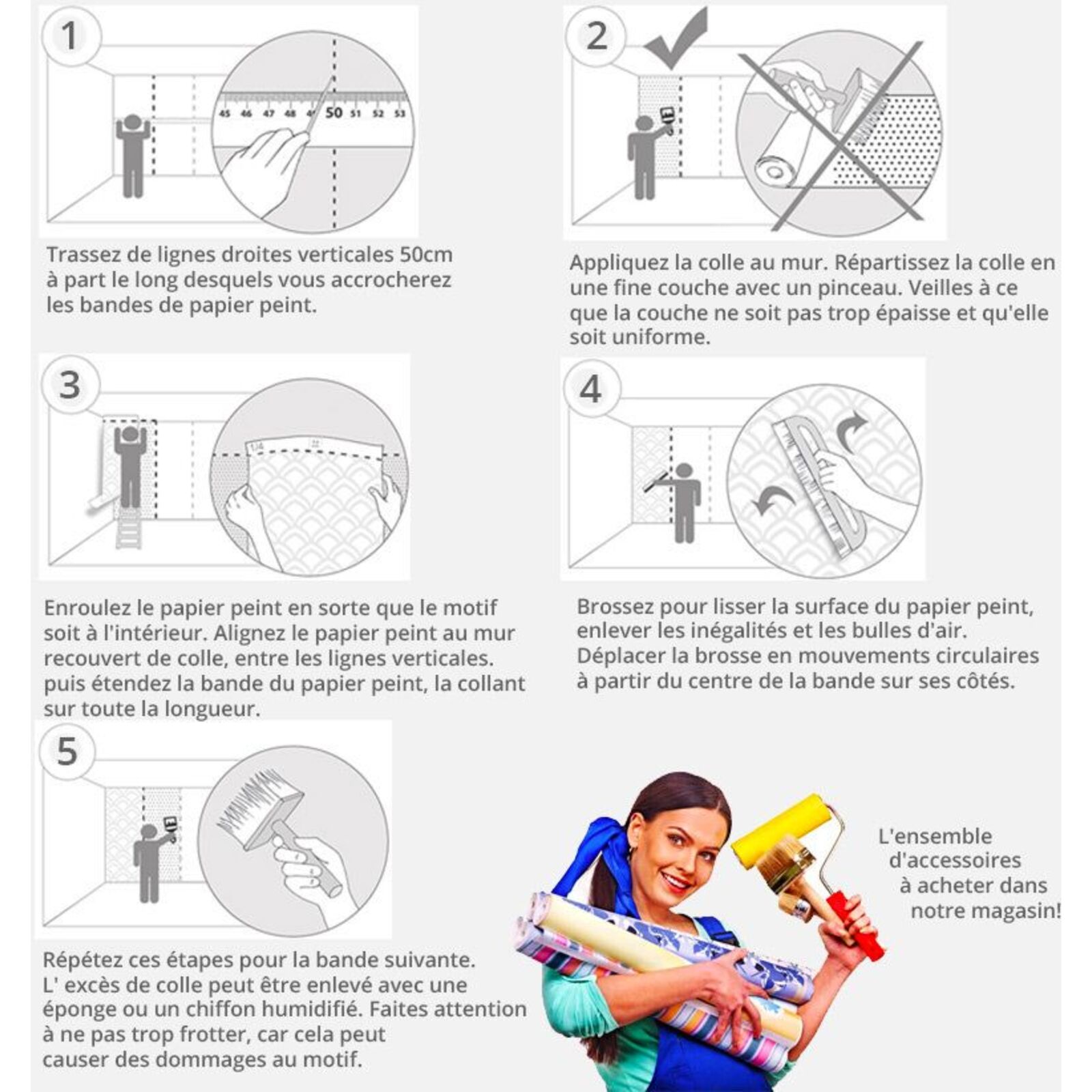Papier peint souffle de vent - 400 x 280 cm - 3