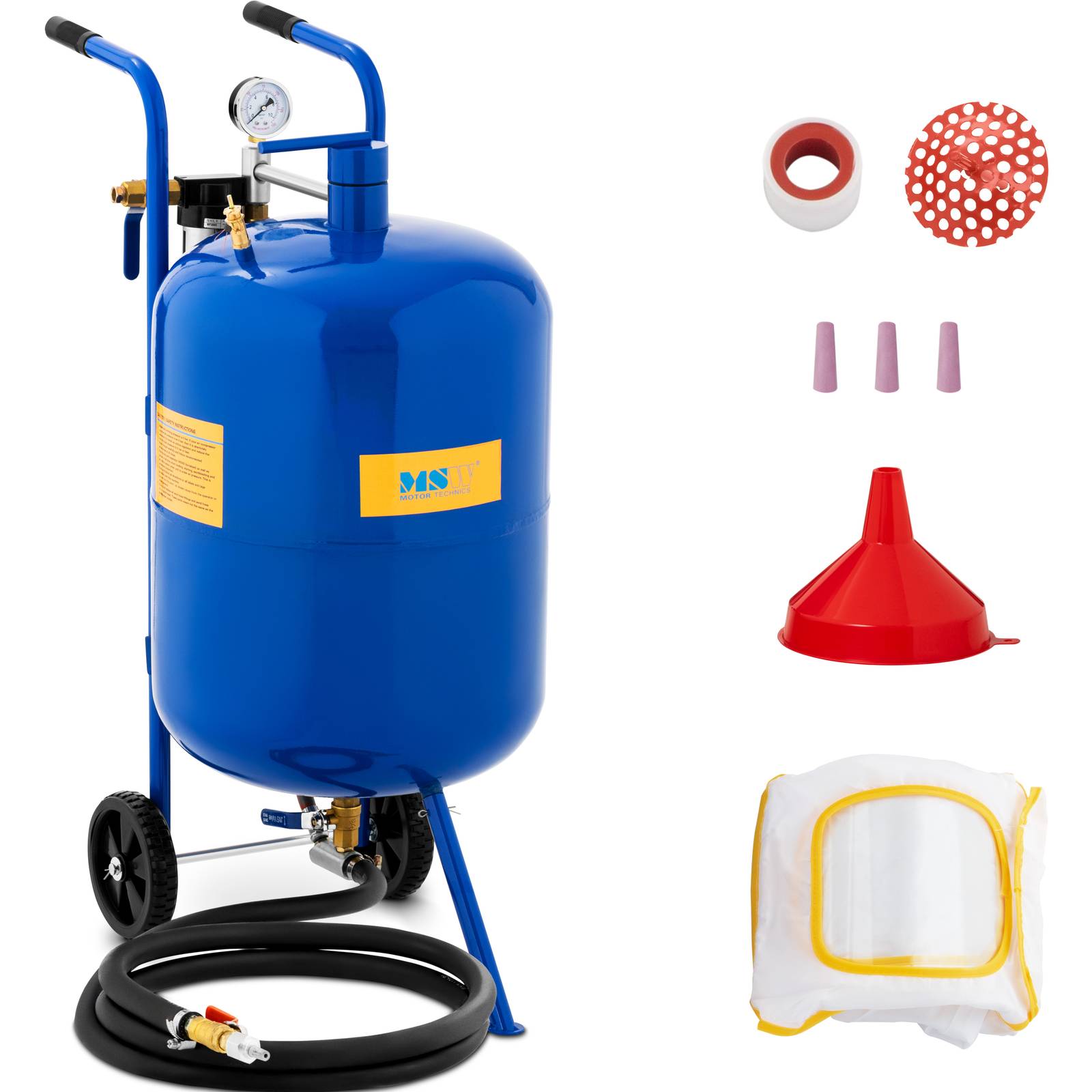 Sabbiatrice Pneumatica Portatile Jeanoko - Regolabile, Per Compressore, 700 Ml, 90PSI - Foto 8