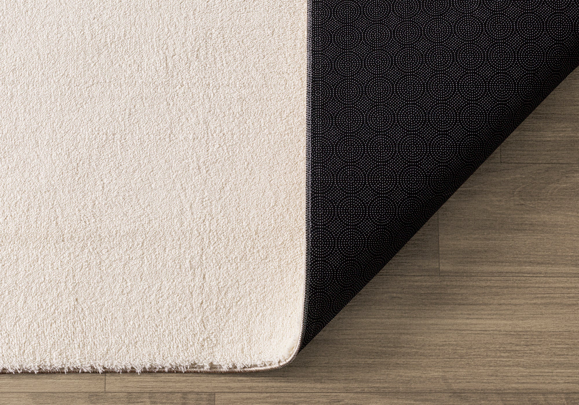 the carpet Relax tapis moelleux à poils courts, dessous antidérapant, lavable à 30 degrés, super soft, aspect fourrure, Beige, 160 x 220 cm - 6