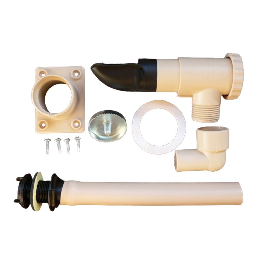 Récupérateur Eau Pluie Carré Blanc Pour Gouttière PVC - 26,5x21cm