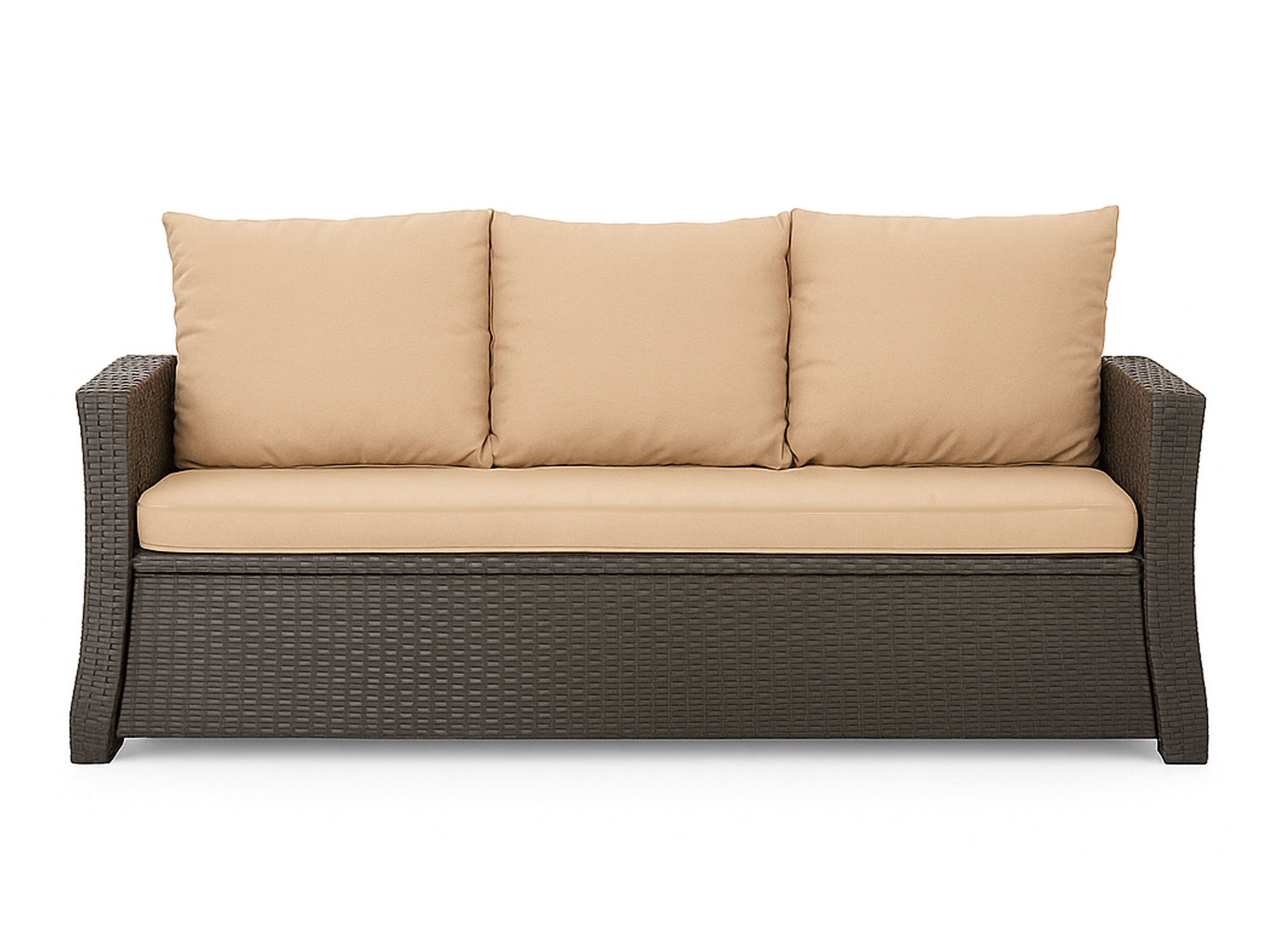 Poduszka ogrodowa na sofę rattanową 140x60x50cm poduszka na meble rattanowe beżowa, poduszka na balkon taras, poduszki na meble ogrodowe