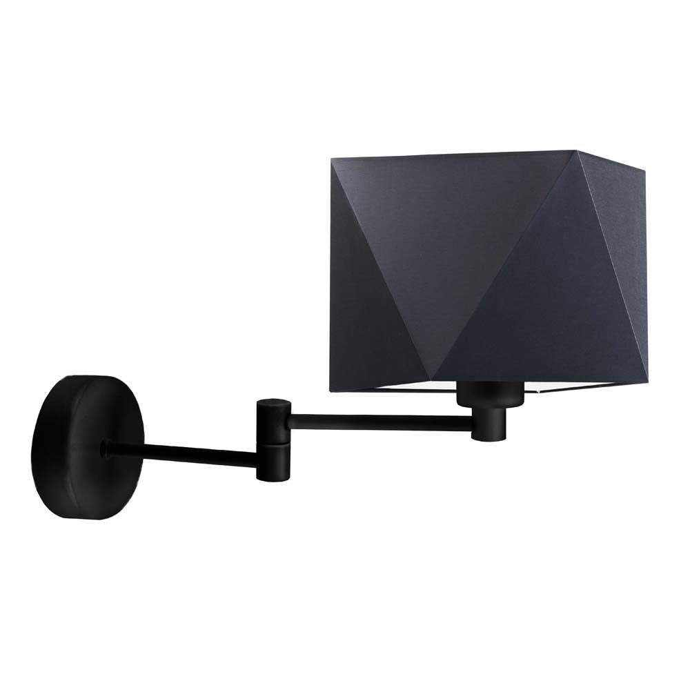 Kinkiet przegubowy lampa ścienna lampa na ścianę regulowany z abażurem diament BURNE