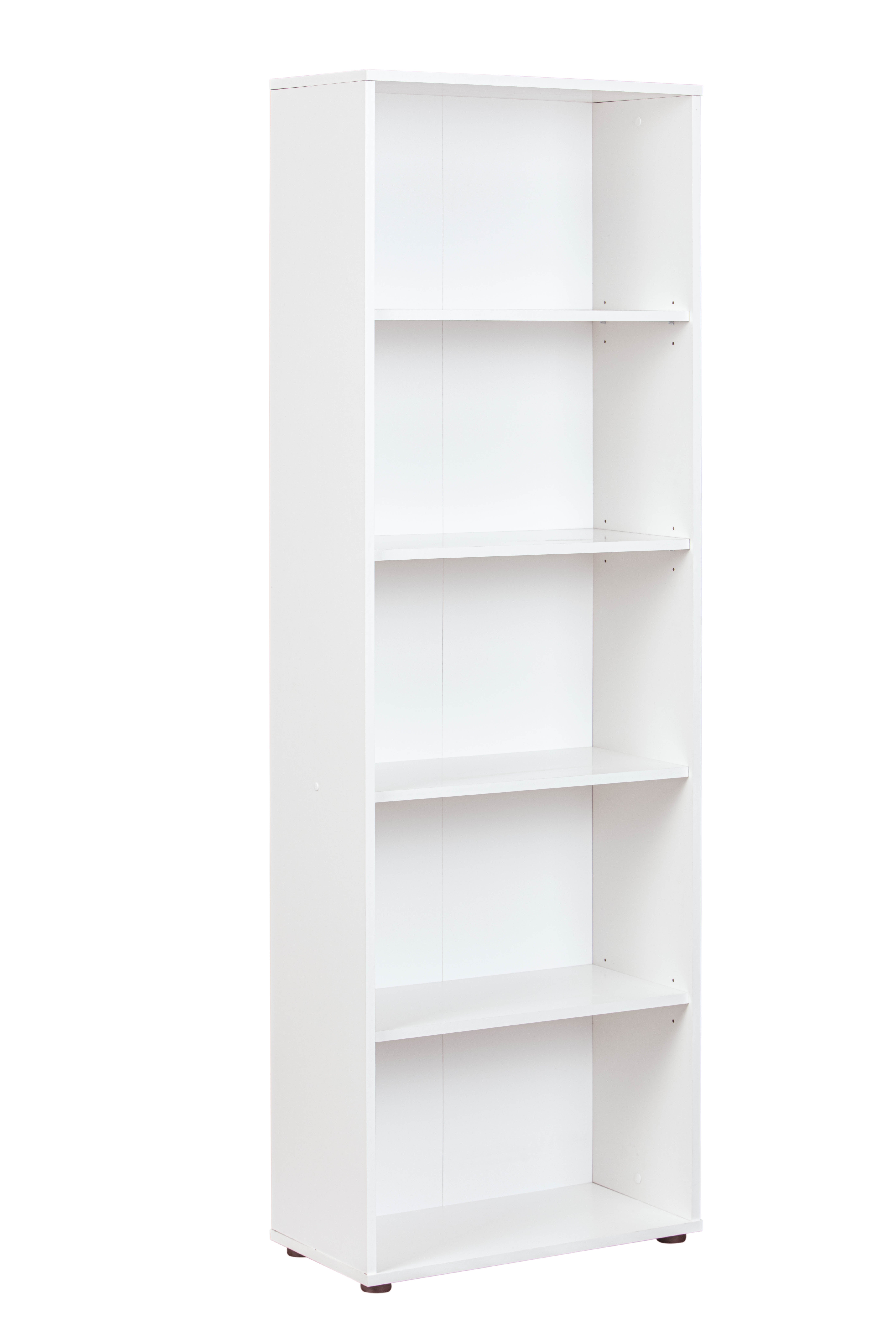 Bibliothèque pour Bureau en MDF Blanc H. 180 x l. 60.0 x P. 30.0 cm - 9