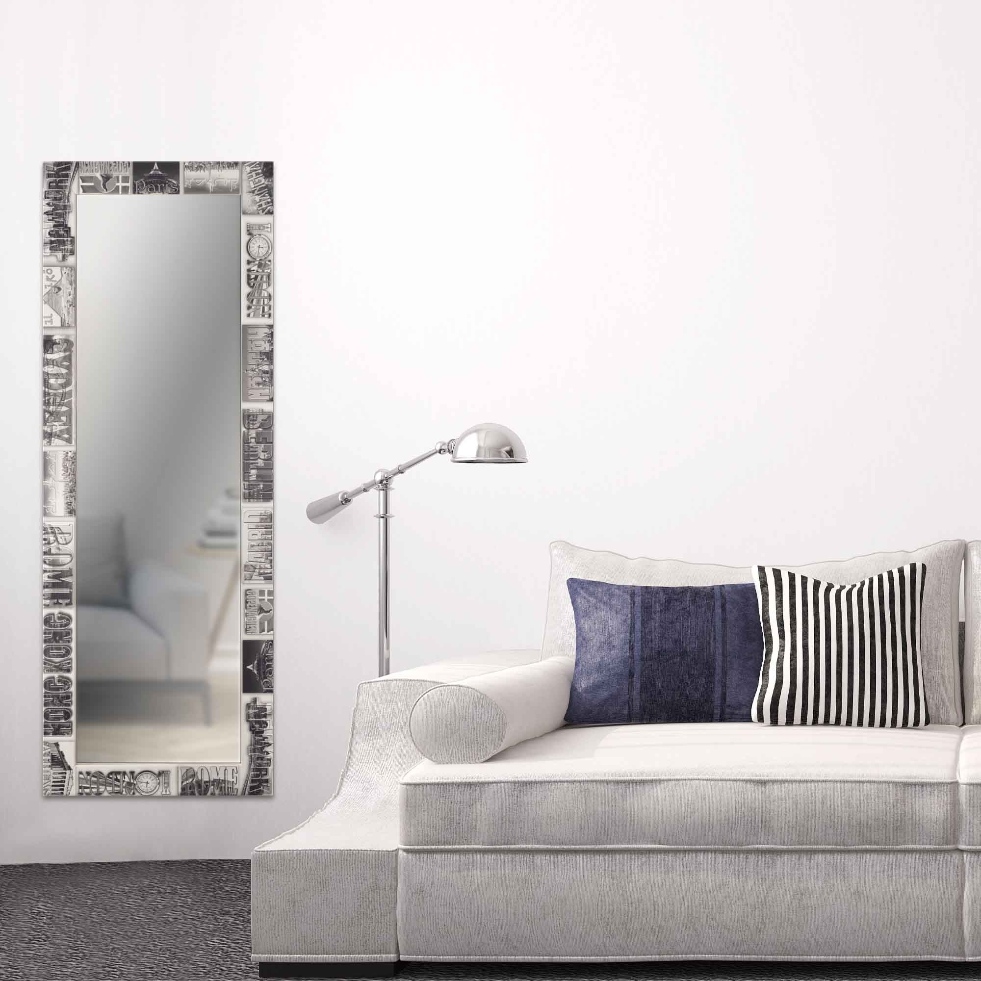 Lupia - Specchio da Parete Rotondo 65 cm, Design Moderno con Cornice