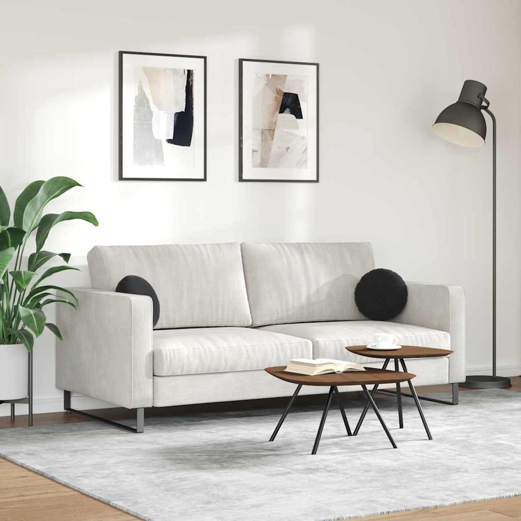 Cojines de asiento de 2 piezas de terciopelo negro, Ø 30 × 13 cm - 4