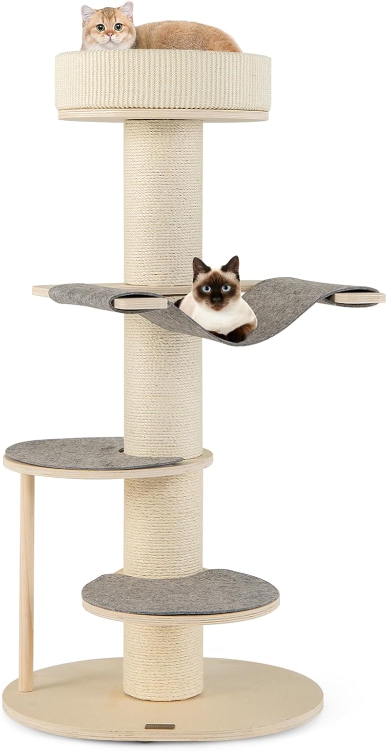 Árbol para Gatos de 120 cm, Árbol Rascador para Gatos con