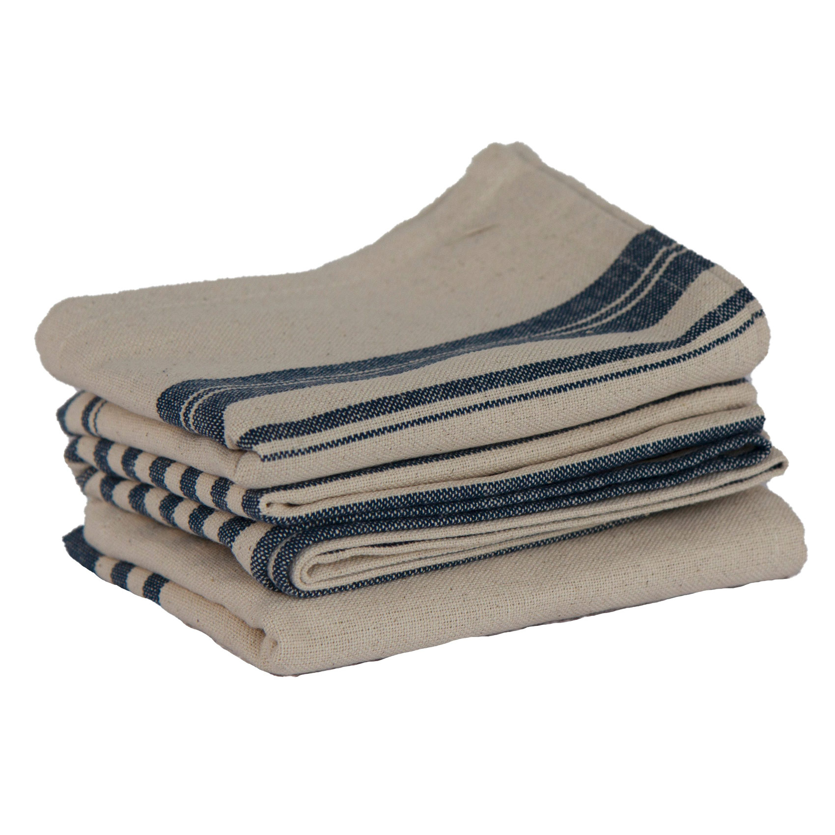 Lot De 3 Torchons De Cuisine 50x70 Cm - 100% Coton, Motif Provence, Recto Imprimé Verso éponge