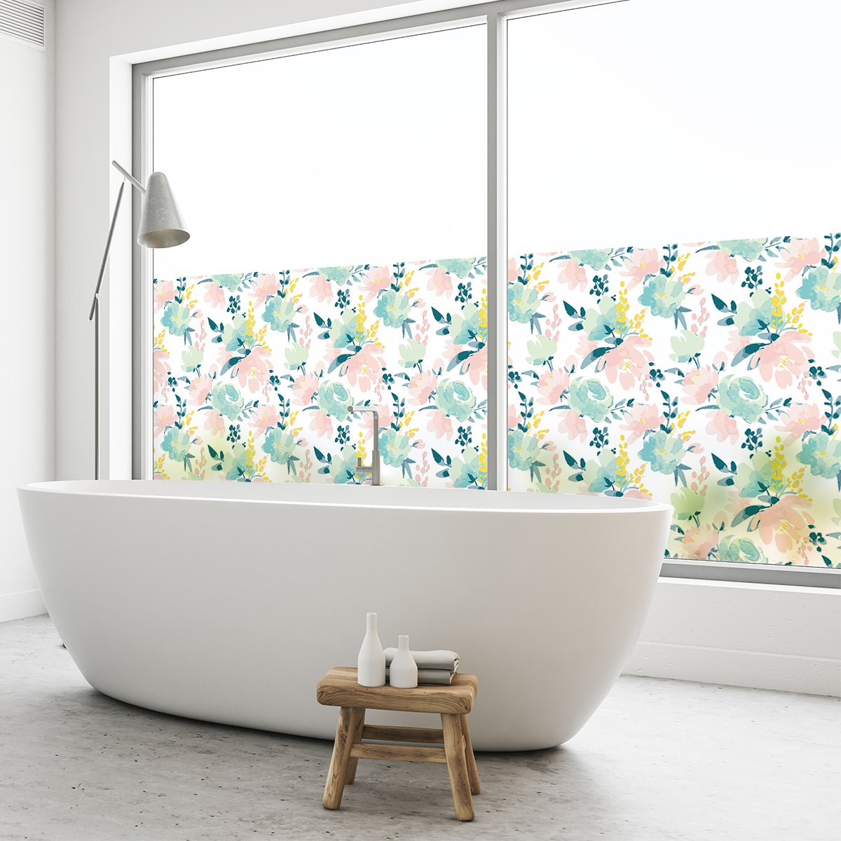 Film Fenêtre Arc-en-ciel AVOID - Anti-regard Jour/nuit, Pose à L'eau Sans Colle - 120 X 300 Cm Avec Spatule Et Cutter - 2