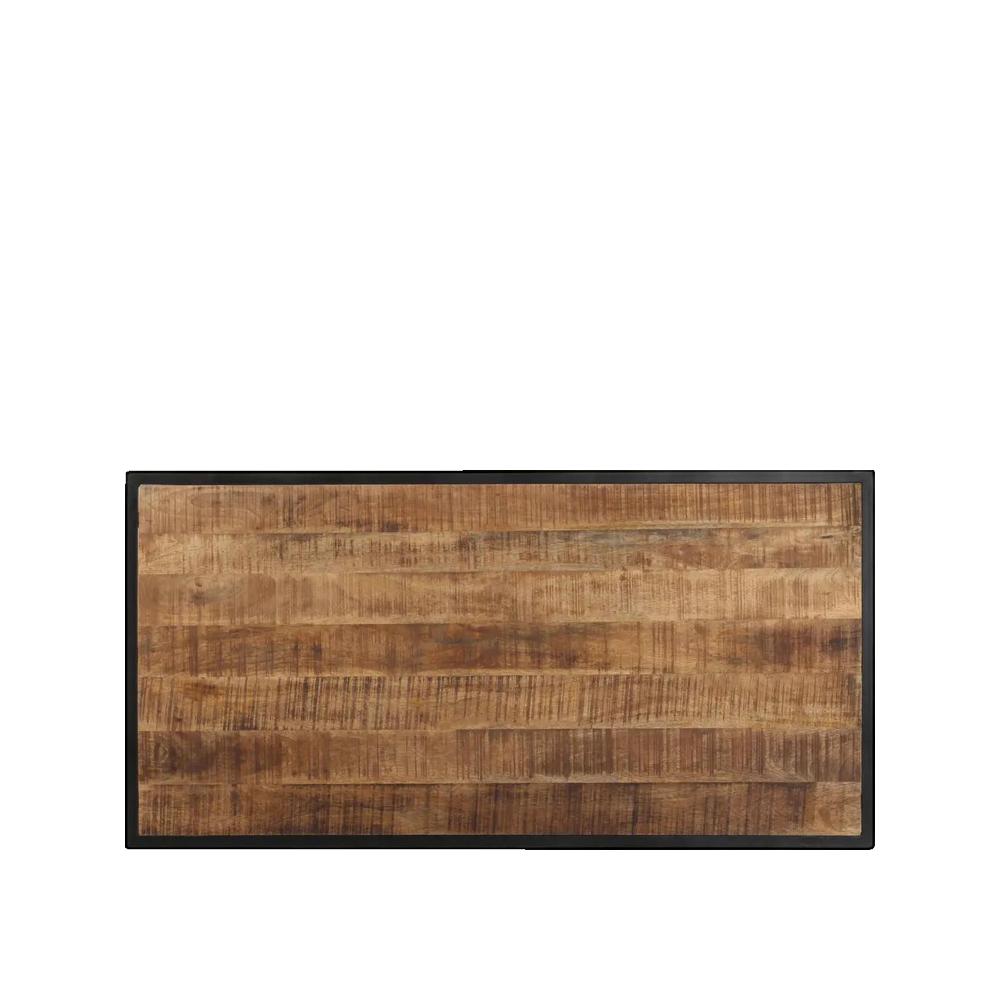 Stół jadalny vidaXL z litego drewna mango 120x60x76 cm industrialny