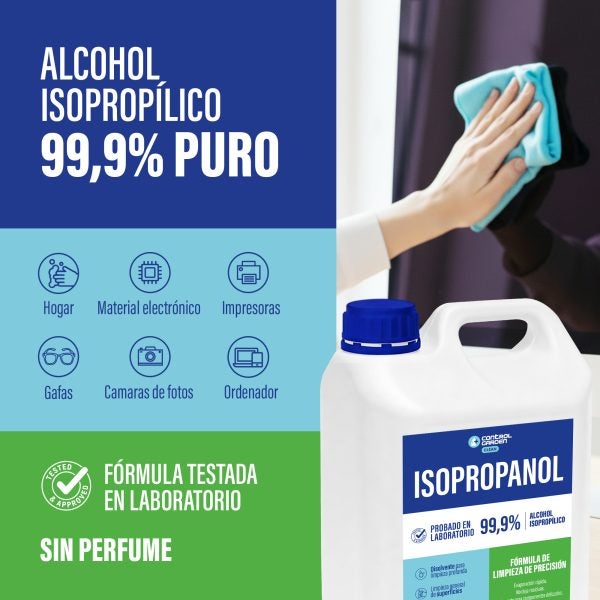 Alcool Isopropylique Isopropanol 5 L 99,9% Pureté Control Garden | Solvant de Nettoyage Professionnel Sans Résidus - 4