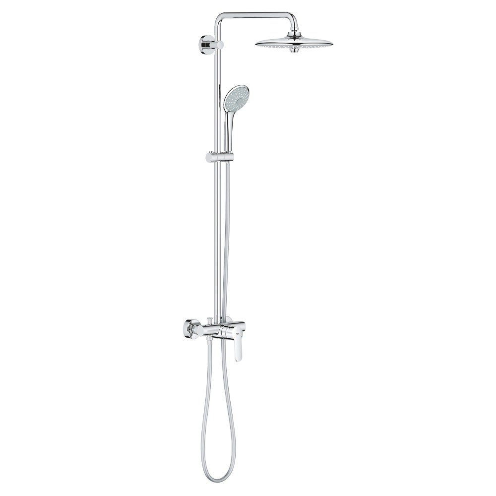 Alcachofa De Ducha Grohe Rainshower 310 - Juego Con Brazo De 422 Mm, Acabado StarLight Cromo - Tecnología DreamSpray