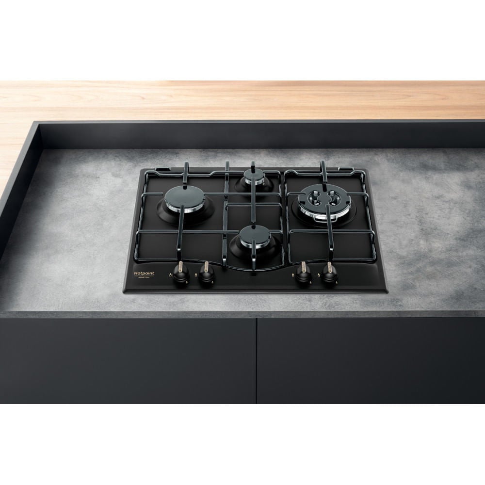 Hotpoint PCN640TANR Plaque de cuisson encastrable 59 cm Gaz 4 feux Anthracite - 3