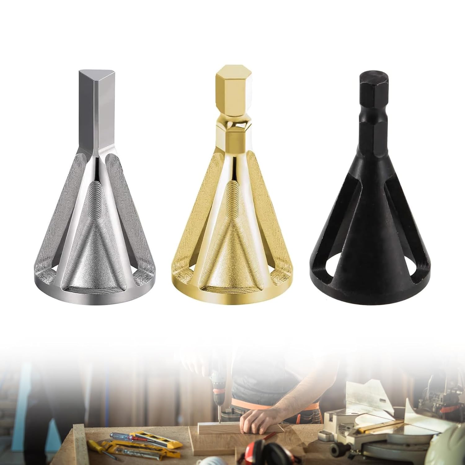 Lot De 4 Outils D'ébavurage Avec Poignée NB1000 - Outil De Retrait De