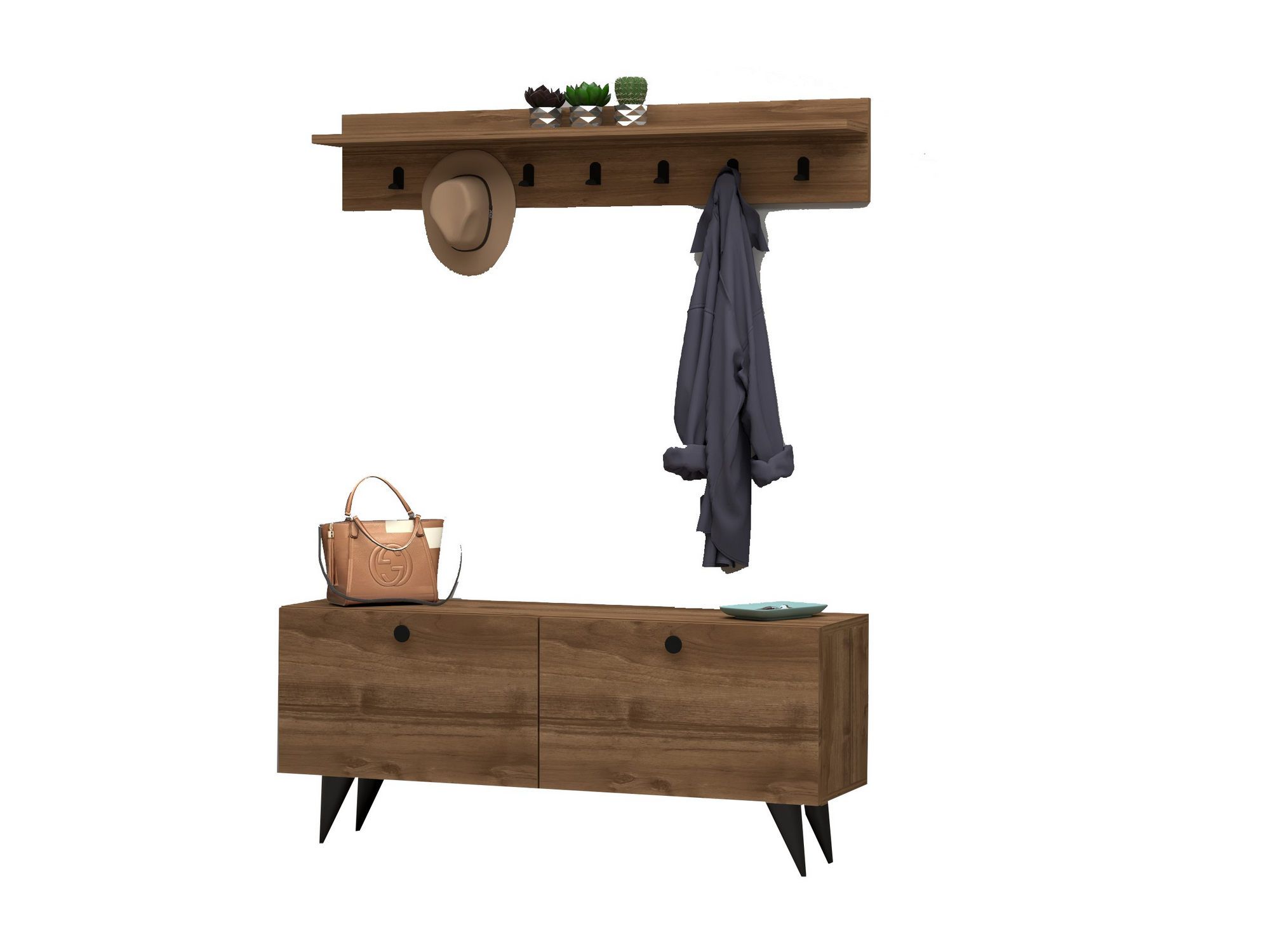 Menzzo  Recibidor Rupa Nogal , Leroy Merlin