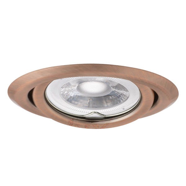 Oprawa sufitowa wpuszczana Argus miedź patynowana 1xGX5.3x50W okrągła ruchoma IP20 wym: 10 x 10 cm metal Kanlux