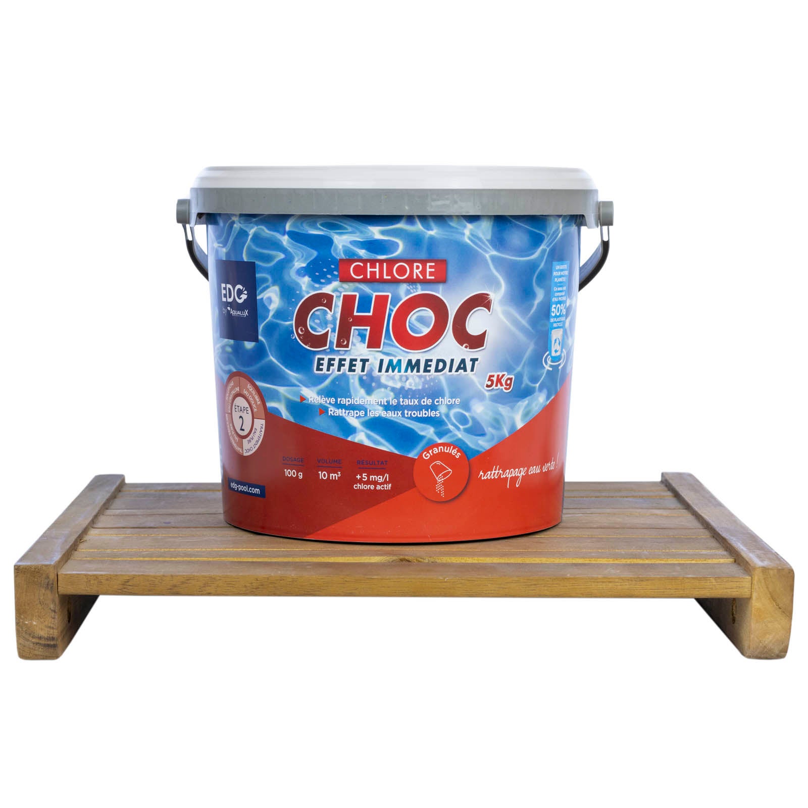 Chlore Choc Piscine - Granulés - Seau 5 kg - Chlore Rapide Effet Immediat - Edg - 6