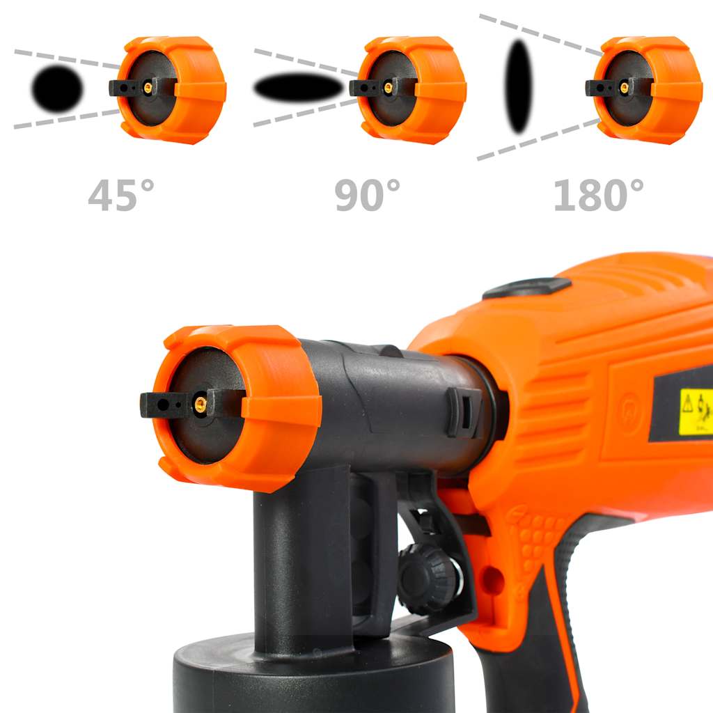 vidaXL Pistolet à peinture électrique et 3 tailles de buses 500W 800ml - 3