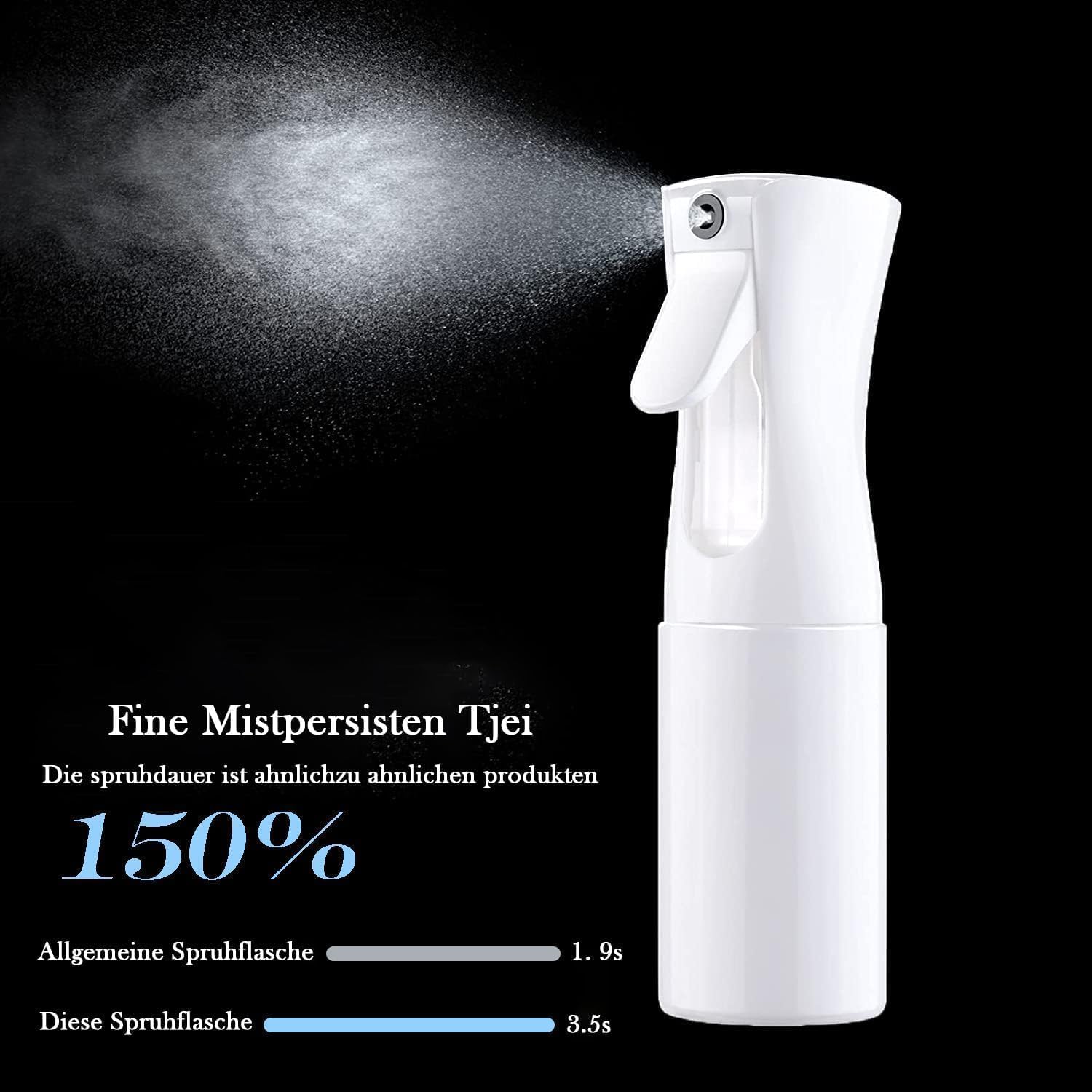 Flacon pulvérisateur d'eau de 200 ml, vaporisateur pour cheveux, brume fine continue vide pour coiffure, plantes, nettoyage, brumisation - 3