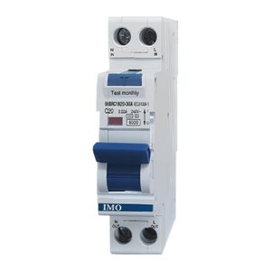 Disjoncteur Différentiel 30mA 25A – Type AC, Courbe C, 1P+N, 6kA, Pour Circuits Prises Et éclairage