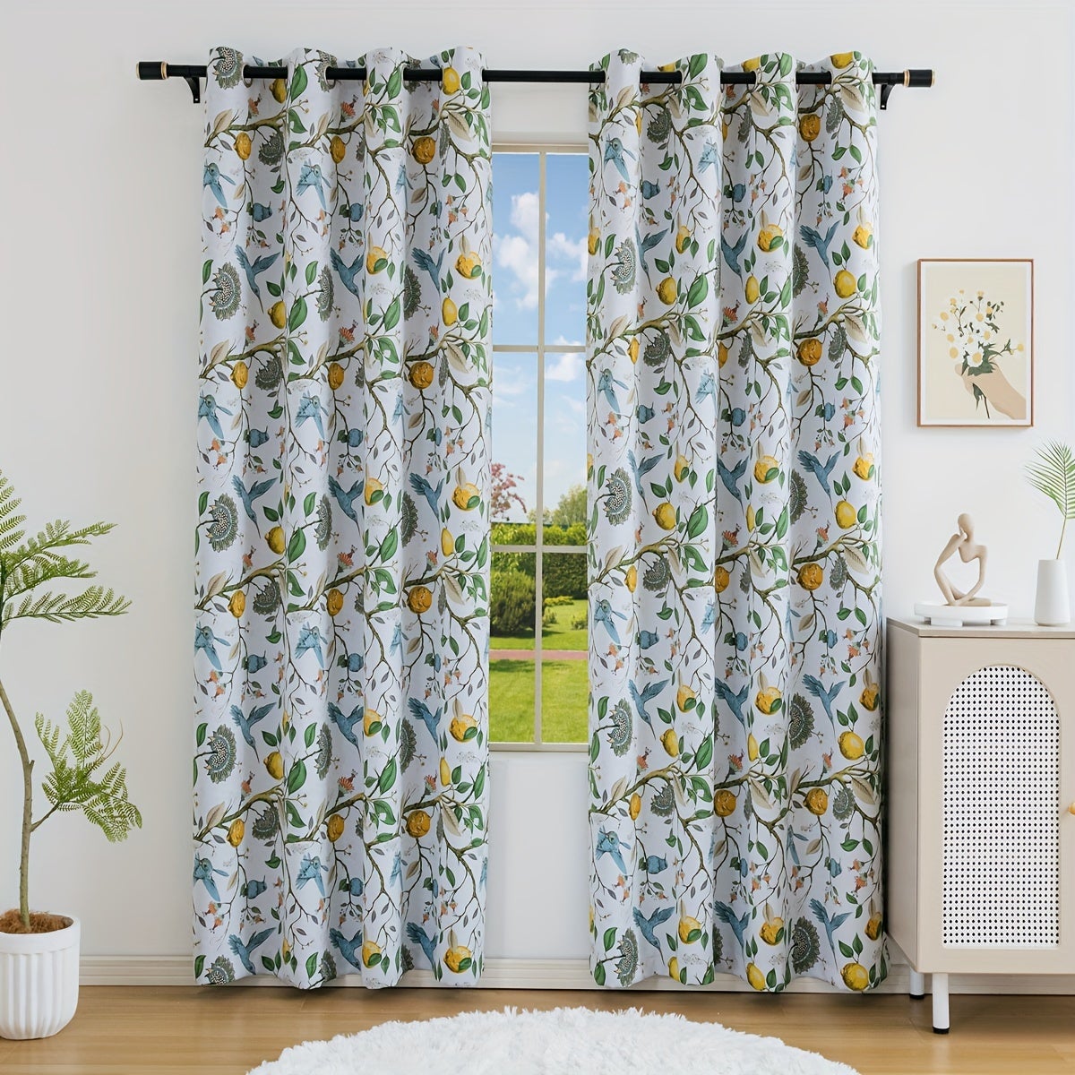 Rideau Occultant Imprimé Au Meilleur Prix | Leroy Merlin