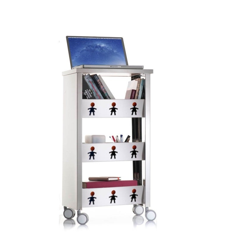 Carrello con ruote portatutto, 83,50 x 43,50 x 30,50 cm. BALI - 3