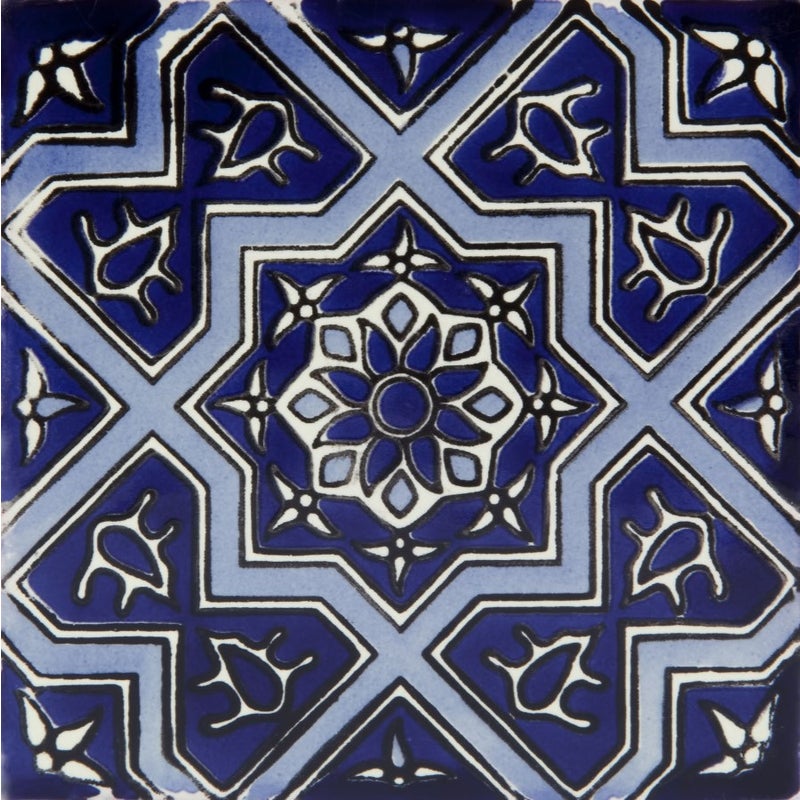 Meksykańskie płytki ceramiczne Ramona – 30 unikalnych dekoracyjnych płytek ściennych z motywami 10,5x10,5 cm do łazienki, prysznica, kuchni